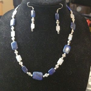 Gorgeous Lapis lazuli and  Moonstone set
